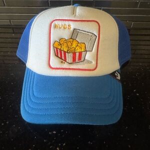 Goorin Bros Blue and White Trucker Hat with Nugget Patch